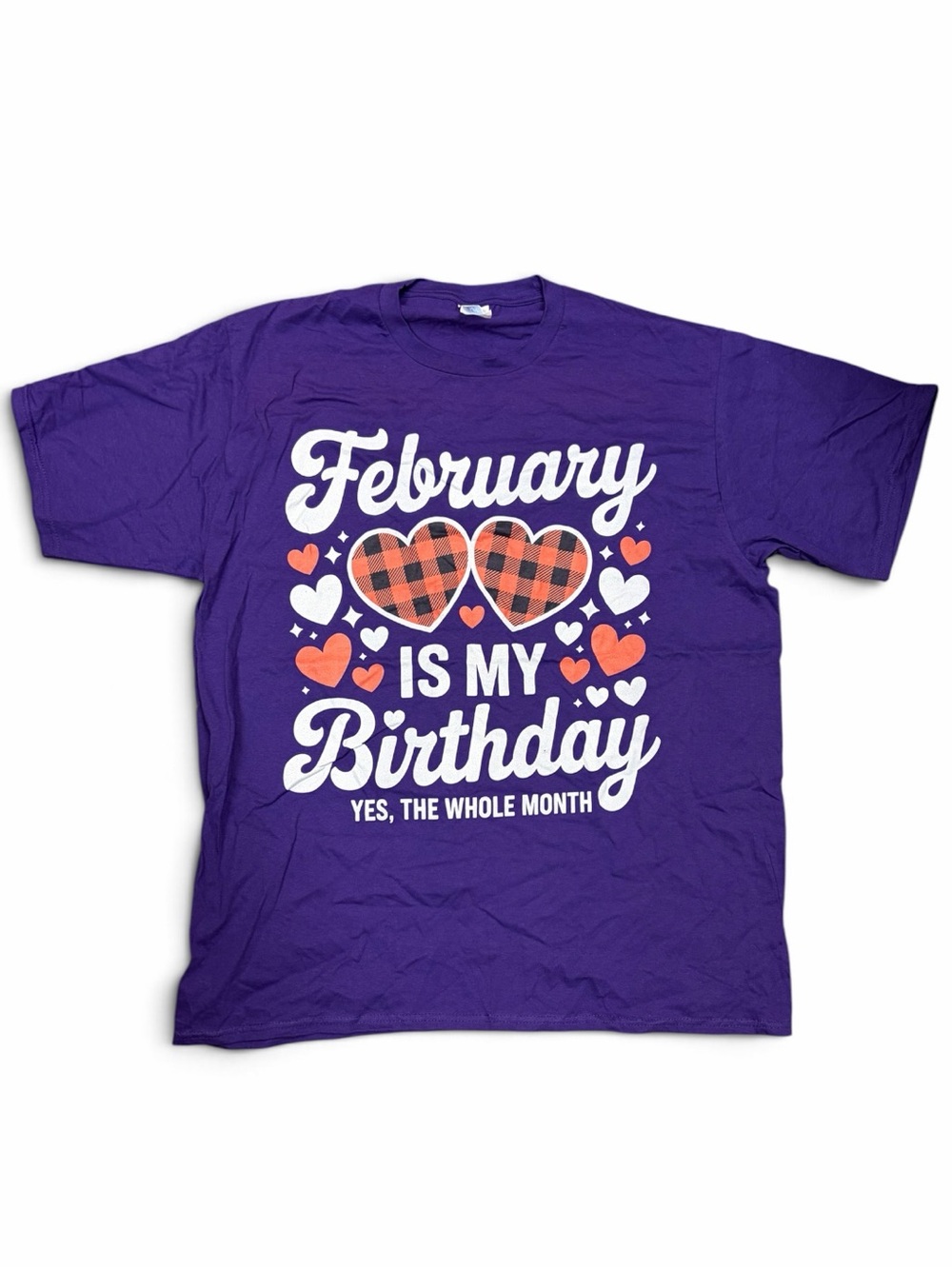 February Is My Birthday Purple women T-Shirt